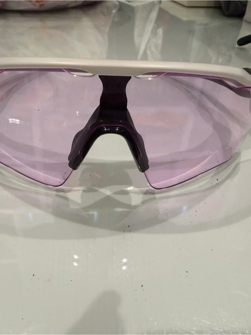 Oakley white and black Sports Sunglass Frame with Case
